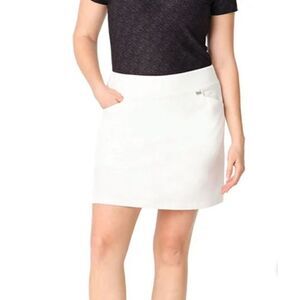 GREG NORMAN Skort Women’s XXL White Pockets Stretch Elastic Waist Breathable NWT